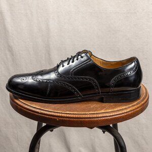 Cole Haan Connolly Black Leather Wingtip Oxford Shoes Men's 13 D C07941